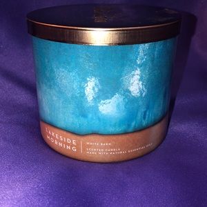 Bath and Body Works White Barn Lakeside Morning 3 wick candle 🆕